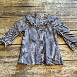 J. Crew Crewcuts Toddler Girls Button Up Blouse- Size 2